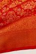 Kanchipuram Silk Brocade Red Saree