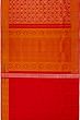 Kanchipuram Silk Brocade Red Saree