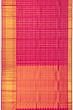 Classic Kanchipuram Silk Kattam Checks And Butta Rani Pink Saree