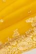 Organza Embroidery Butta Yellow Saree