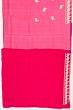 Organza Embroidery Butta Pink Saree