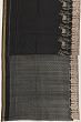 Pochampally Silk Ikat And Pichwai Black Saree With Embroidery Border And Pallu