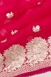 Organza Embroidery Butta Pink Saree