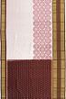 Kanchipuram Silk Ikat Half-N-Half Baby Pink Saree