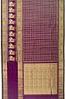 Kanchipuram Silk Ikat And Brocade Purple Saree With Patola Inspired Narikunjar Border