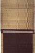 Kanchipuram Silk Tissue Brocade Brown Saree