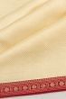 Kanchipuram Silk Brocade Cream Saree