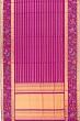 Petit Point X Kanchipuram Silk Horizontal Lines Purple Saree