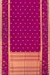 Petit Point X Kanchipuram Silk Butta Purple Saree