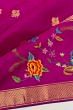 Petit Point X Kanchipuram Silk Butta Purple Saree