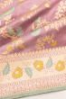 Banarasi Silk Jaal Lilac Saree