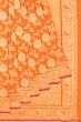 Banarasi Silk Kadwa Jaal Orange Saree