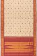 Kanchipuram Silk Butta Cream Saree