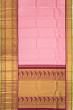 Kanchipuram Silk Criss Cross Checks And Butta Pink Saree