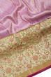 Kanchipuram Silk Brocade Baby Pink Saree