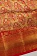 Kanchipuram Silk Tissue Brocade Red Saree