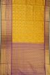 Kanchipuram Silk Jaal And Butta Yellow Saree