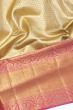 Kanchipuram Silk Tissue Brocade Gold Saree