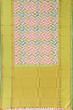 Kanchipuram Silk Geometrical Printed Multi Colour Saree