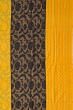 Uppada Silk Jamdani Black And Yellow Saree