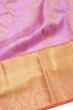 Kanchipuram Silk Leheriya Baby Pink Saree