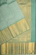 Kanchipuram Silk Brocade Sea Green Saree