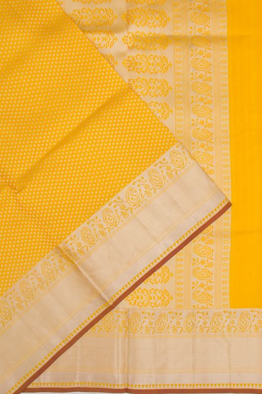 Taranga Kanchi Silk Butta Yellow Saree