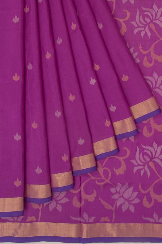 Uppada Silk Butta Purple Saree