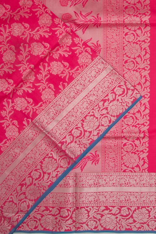 Coimbatore Soft Silk Brocade Pink Saree