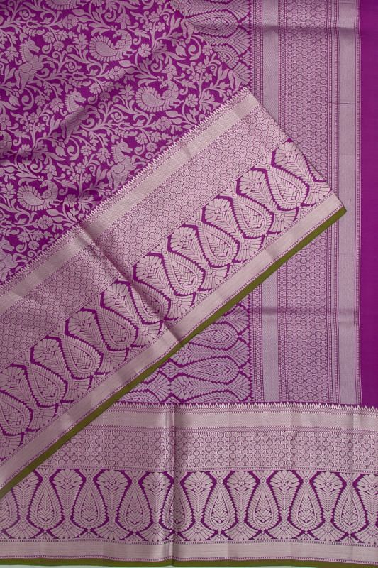 Coimbatore Soft Silk Brocade Purple Saree