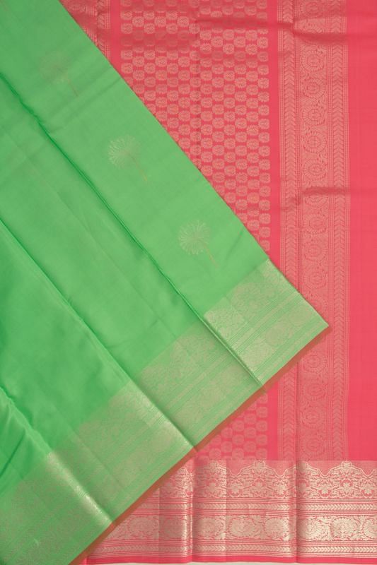 Taranga Kanchi Silk Butta Green Saree