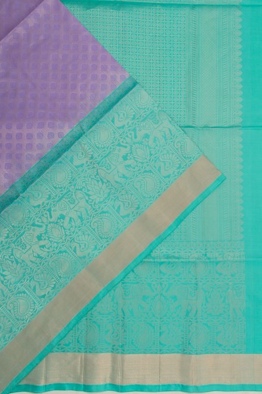 Coimbatore Silk Brocade Violet Saree