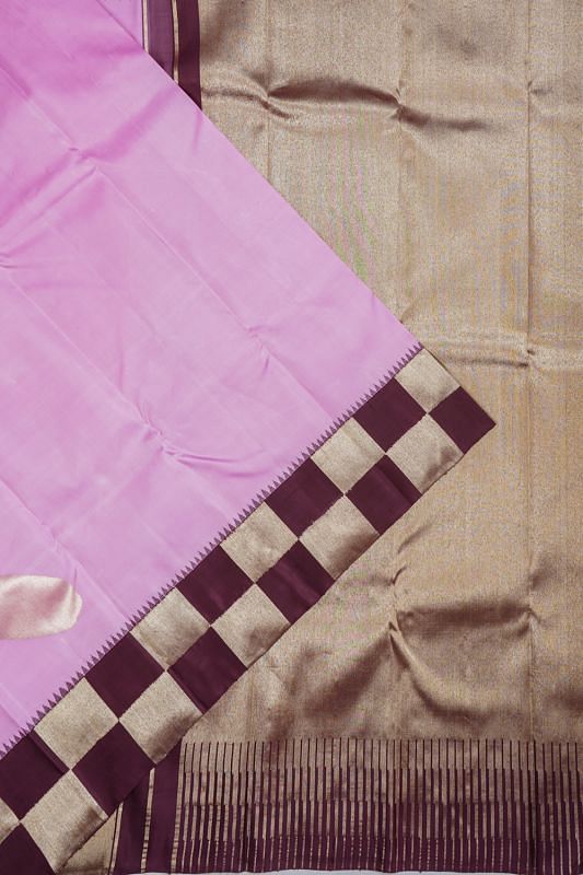 Kanchipuram Silk Butta Lavender Saree