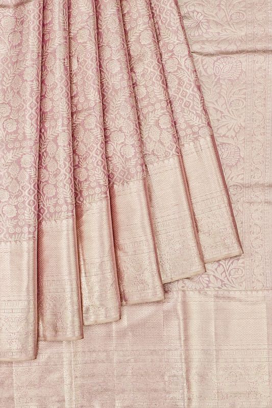 Taranga Kanchi Silk Tissue Brocade Lavender Saree