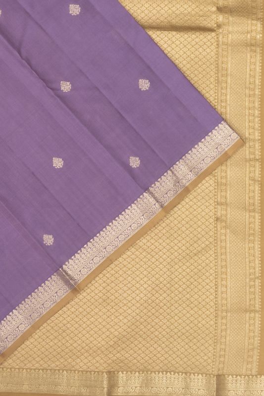 Classic Kanchipuram Silk Butta Violet Saree