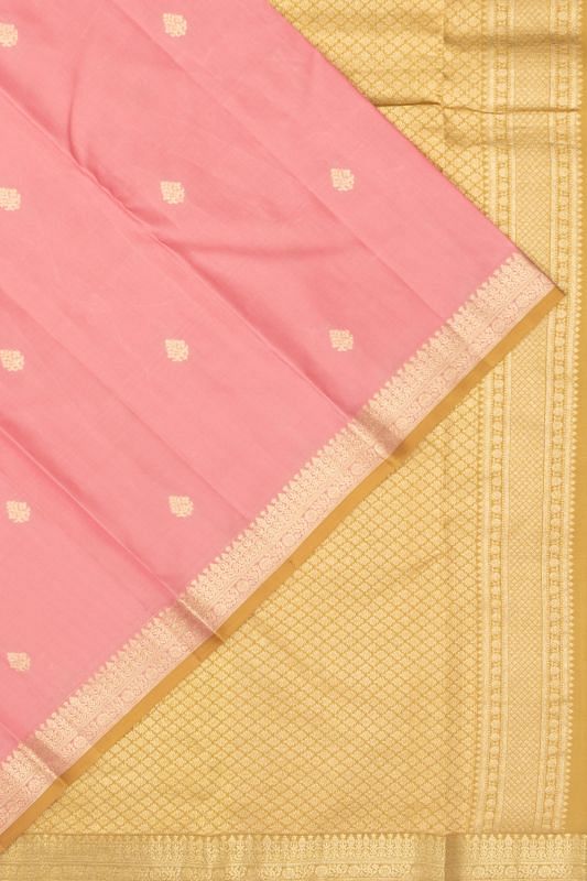 Classic Kanchipuram Silk Butta Pink Saree