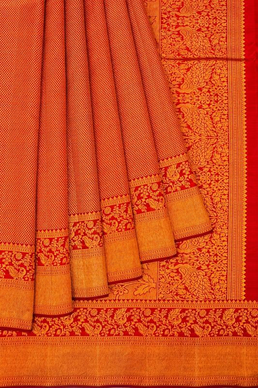 Taranga Kanchi Silk Brocade Maroon Saree