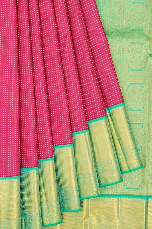 Kanchipuram Silk Brocade Purple Saree