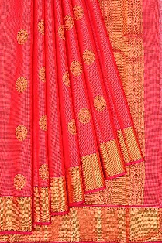 Taranga Kanchi Silk Brocade And Butta Pink Saree