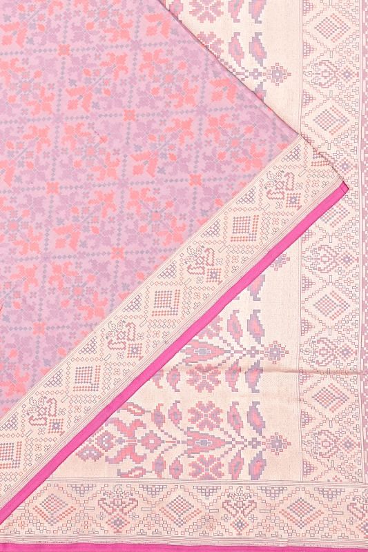 Banarasi Silk Brocade Pink Saree