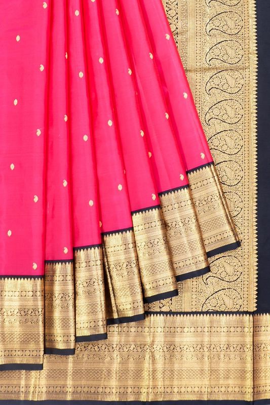 Kanchipuram Silk Butta Pink Saree