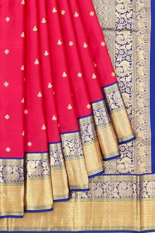 Kanchipuram Silk Butta Pink Saree