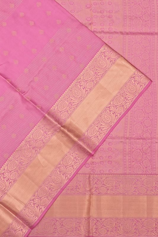 Coimbatore Soft Silk Lines And Butta Pink Saree