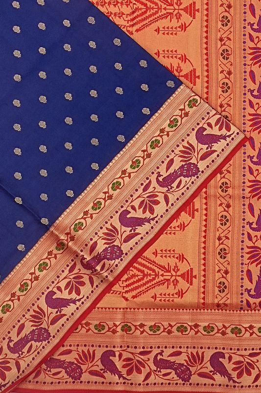 Coimbatore Soft Silk Butta Blue Saree