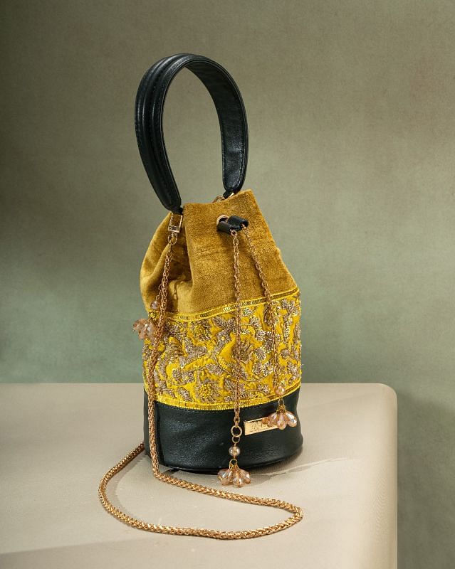 Zardosi Embroidery Potli Bag By Kankatala