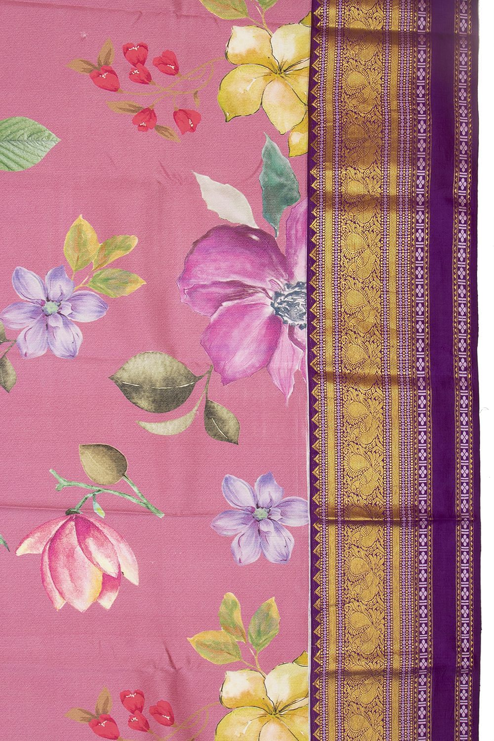 Buy Kerala Saree Online - Coffee Bean Grape Embroidery Tussel Tissue Kuthampully  Saree | Haradhi