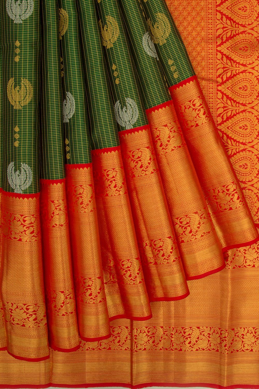 Kanchipuram Silk Tissue Butta Gold Saree | Kankatala-sgquangbinhtourist.com.vn