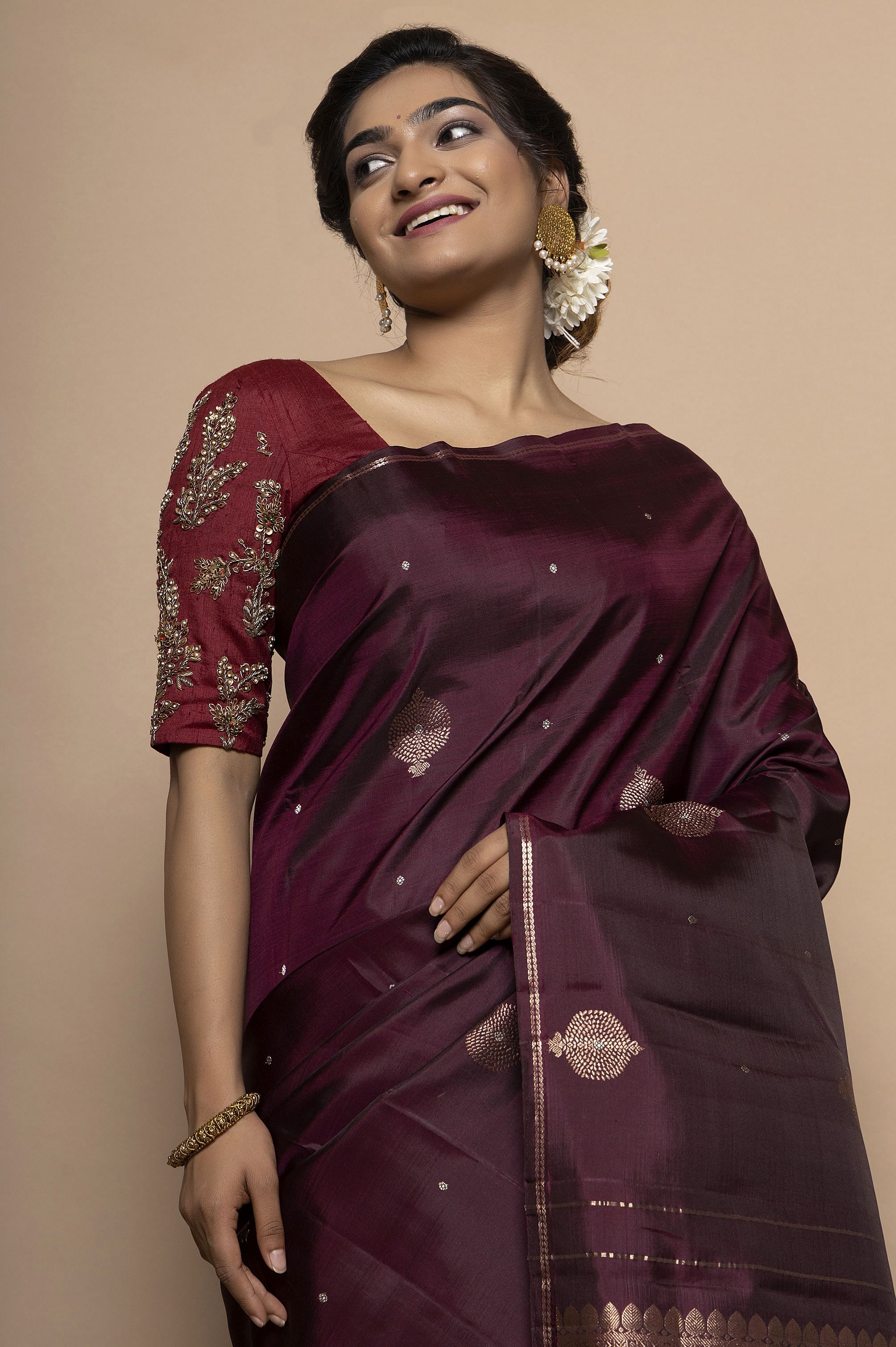 Burgundy Bandhej Patola Silk saree – Deeva - The Online Saree Store