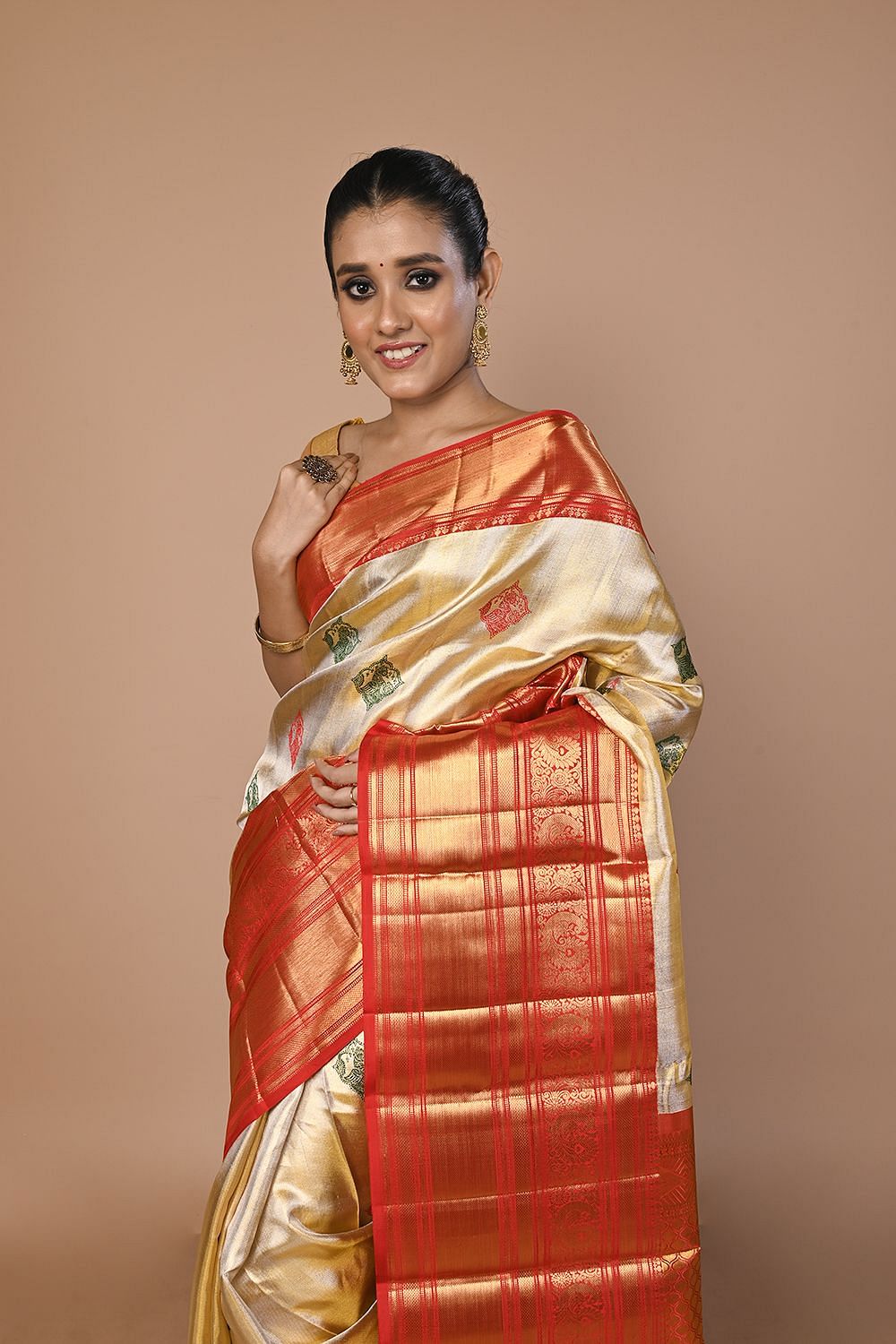 Wedding Wear Kancheepuram Silk Kanchi Pattu Sarees, 6.3 m (with blouse  piece) at Rs 26000 in Coimbatore