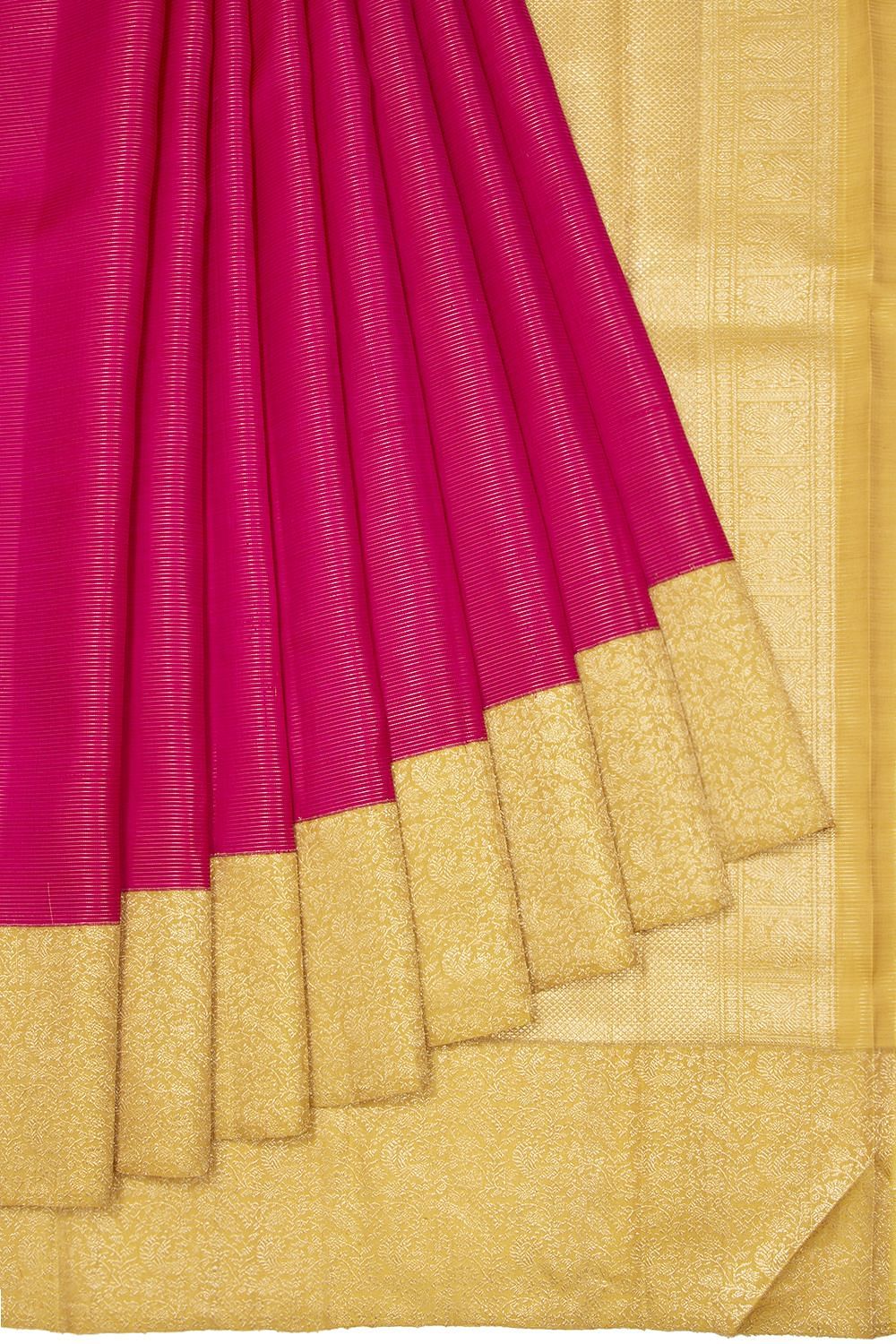 Onion Pink Colour, Pure Kanchipuram Designer Wedding Silk Saree. –  Pulimoottil Online